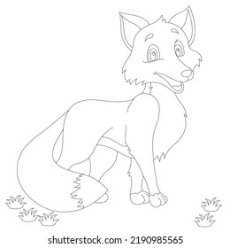 A Simple Fox Line Art Design 