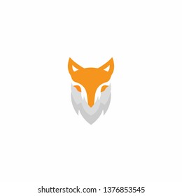 simple fox logo design template
