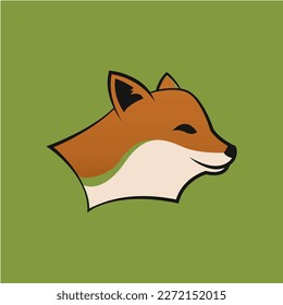 Diseño de logotipo simple de zorro. Plantilla de logotipo Wolf. Hermoso logo de un animal salvaje