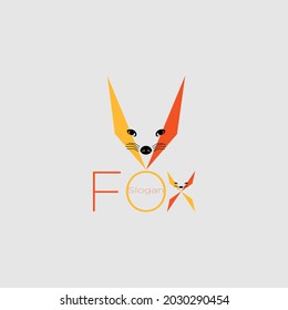 simple fox logo image for symbol