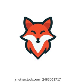 simple fox logo vector icon illustration, set of simple minimalist silhoutte fox logo