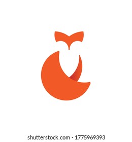 simple fox logo vector illustration