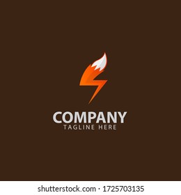 Simple Fox Tail Logo Template