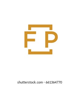 Simple Fp Initial Logo Designs Template Stock Vector (Royalty Free ...