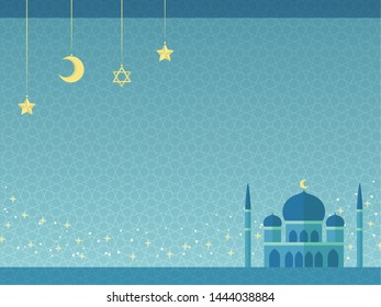 simple frame with arabian mosque 