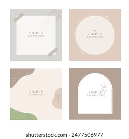 It is a simple frame background illustration design.