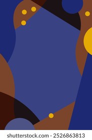 Simple frame background material-Autumn and winter cafe