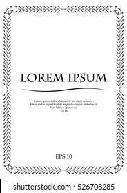 simple frame blank in Elvish style