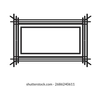 simple frame border line. eps