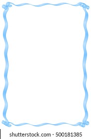 Simple Frame Border Ribbons Vector Stock Vector (Royalty Free ...