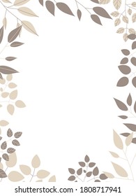 Simple frame of botanical illustration
