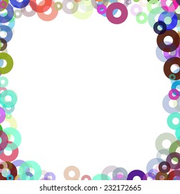 simple frame with colors bagels