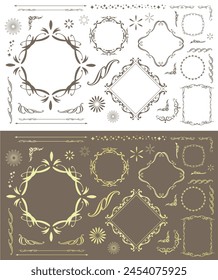 Einfaches Rahmendesign. Dekorative Rahmen perfekt für Hochzeiten, Einladungen, etc.
