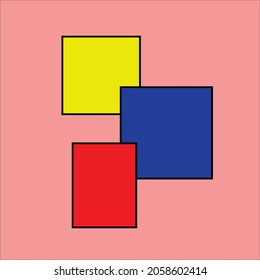 Simple frame design and symbol art