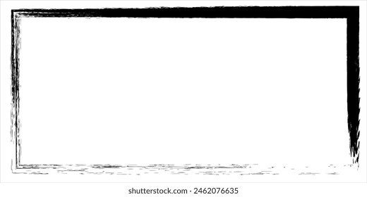Simple of frame. Design vector rectangle with dots halftone black on white background. Design print for illustration, greeting cards, wedding invitations, restaurant menu,certificates arts