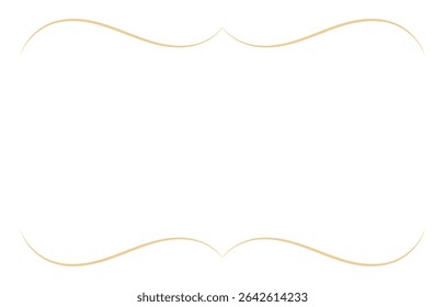 Simple frame, gold vintage frame, thin vintage lines