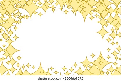 Simple frame with image of night sky, wallpaper. Christmas.