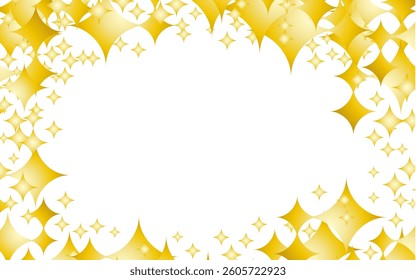 Simple frame with image of night sky, wallpaper. Christmas.