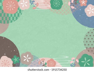 marco simple de los patrones tradicionales japoneses