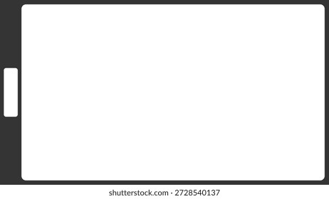 A simple frame material with one hole reminiscent of an 8mm negative film (aspect ratio 16:9)