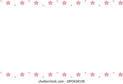 Simple frame with sakura icon