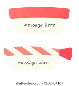 Simple frame set of sushi seen from the side