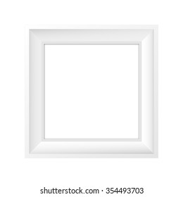 Simple Frame Square White Vector Photo Stock Vector (Royalty Free ...