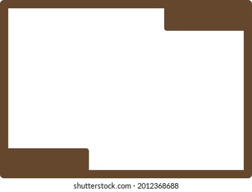 Simple frame vector for your business.