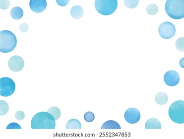 Einfacher Rahmen von Wasserfarben-Stil Tropfen