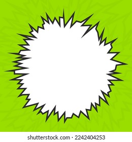 Simple framed background with explosion pattern and with some copy space area