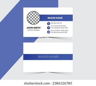 
simple free vector business card template corporate brand identity design.