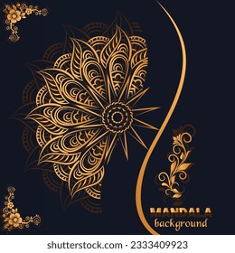 Einfache kostenlose Vektorgrafik Mandala Blumendekoration