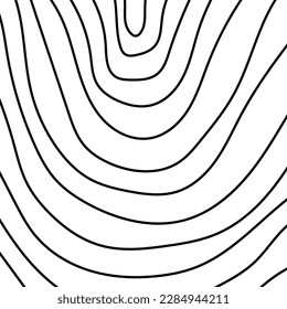 Simple freehand texture with lines stains. Rough hand drawn wavy texture template. Minimal isolated vector illustration in doodle style.