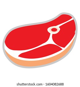 Simple fresh meat icon - Vector