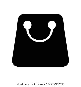 Simple and Fresh Shopping Bag Vector Icon Design Template
