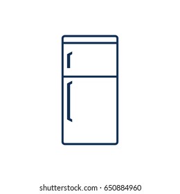 Simple fridge icon in linear style