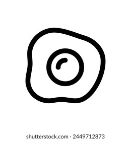 Simple Fried Egg icon. The icon can be used for websites, print templates, presentation templates, illustrations, etc	