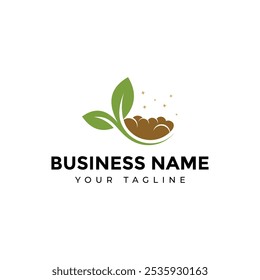 simple friendly environment leaf logo
