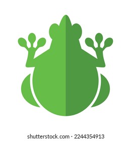 simple frog icon logo template
