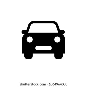 Simple front view car icon