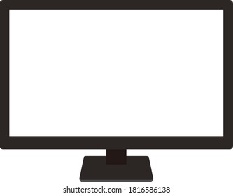 A simple front-facing desktop computer screen that is transparent inside the screen.