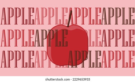 Ilustración simple de vectores de pancarta de frutas