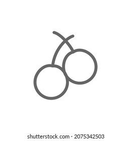 icono de fruta simple sobre fondo blanco