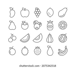 simple fruit icon on white background