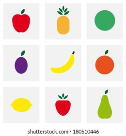 Simple Fruit Icons