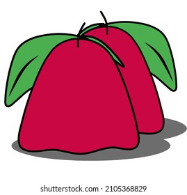 simple fruit shape illustration design