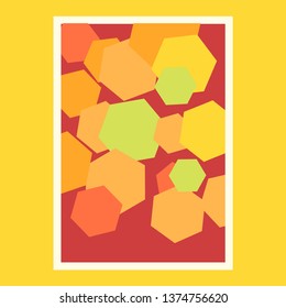 Simple full color natural design flat can be used poster background