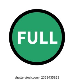 Simple Full round icon. Vector.