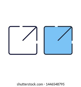 simple full screen icon Vector Template Flat Design