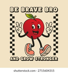 Simple and Fun Cartoon Mascot Character With Beautiful Phrase. Editable, EPS 10, Vector Illustration.
